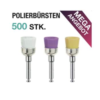 Polierbürsten | Winkelstücke | SOFT | 500 Stk.